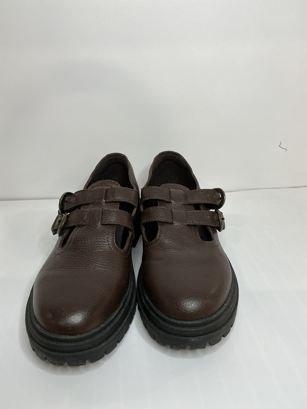 Italian Leather Lug Sole Mary Jane